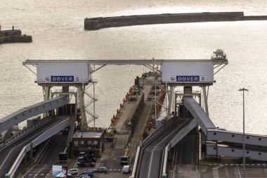 Dover, Amerika Birleşik Devletleri, 18 Ocak 2019:-Port of Dover, yakın İngilizler port Fransa'ya Kent görünümü