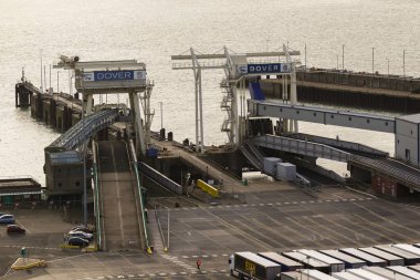 Dover, Amerika Birleşik Devletleri, 18 Ocak 2019:-Port of Dover, yakın İngilizler port Fransa'ya Kent görünümü