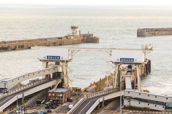 Dover Reino Unido Janeiro 2019 Uma Vista Porto Dover Kent — Fotografia de Stock