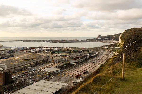 Dover, Amerika Birleşik Devletleri, 18 Ocak 2019:-Port of Dover, yakın İngilizler port Fransa'ya Kent görünümü