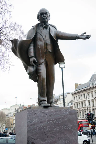 Londres Reino Unido Enero 2019 Estatua Del Primer Ministro Británico —  Fotos de Stock