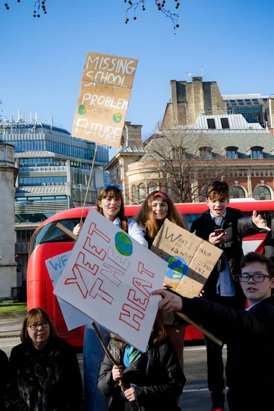 Londres Reino Unido Reino Unido Febrero 2019 Niños Edad Escolar —  Fotos de Stock