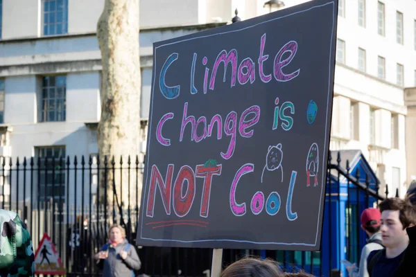 2019 변화는 현수막을 런던에 학교를 — 스톡 사진