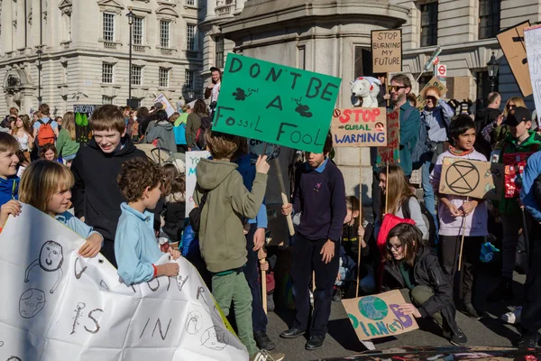 Londýn Spojené Království Spojené Království Února 2019 Stávkující Školy Věku — Stock fotografie