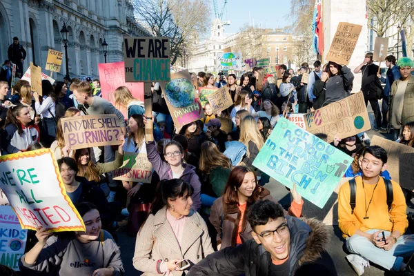 Londres Reino Unido Reino Unido Febrero 2019 Niños Edad Escolar — Foto de Stock