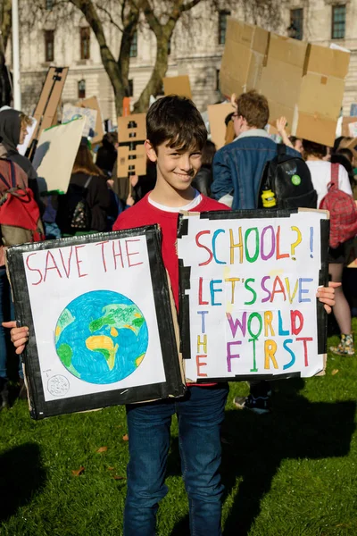 Londres Reino Unido Reino Unido Febrero 2019 Niños Edad Escolar —  Fotos de Stock