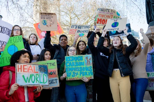 Londres Reino Unido Reino Unido Fevereiro 2019 Crianças Idade Escolar — Fotografia de Stock