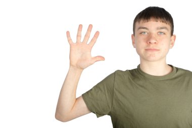 Bir yandan Amerikan işaret dili gerçekleştirilen