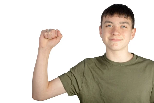 American Sign Language performed on one hand — Stock Photo, Image