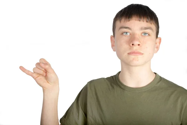 American Sign Language uitgevoerd aan de ene kant — Stockfoto