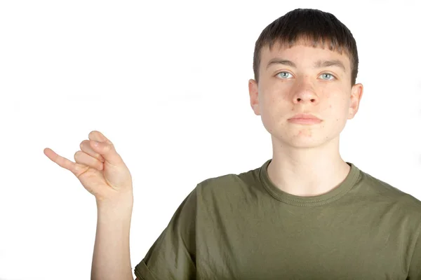 American Sign Language performed on one hand — Stock Photo, Image