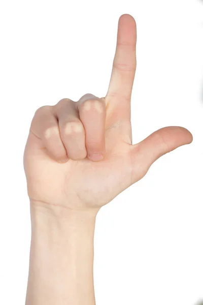 Alfabetet i amerikanskt teckenspråk — Stockfoto
