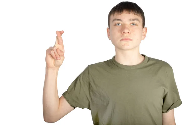 American Sign Language uitgevoerd aan de ene kant — Stockfoto