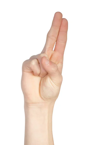 Alfabet w amerykańskim języku migowym — Zdjęcie stockowe