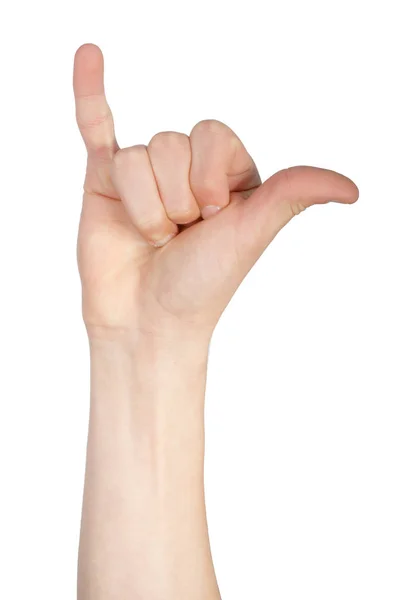 美国手语中的字母 — 图库照片