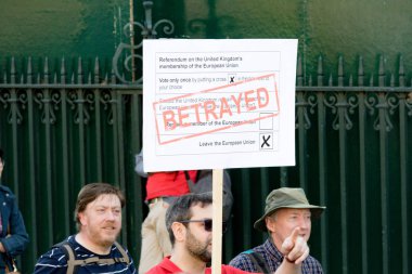 Londra'nın Brexit gün protesto