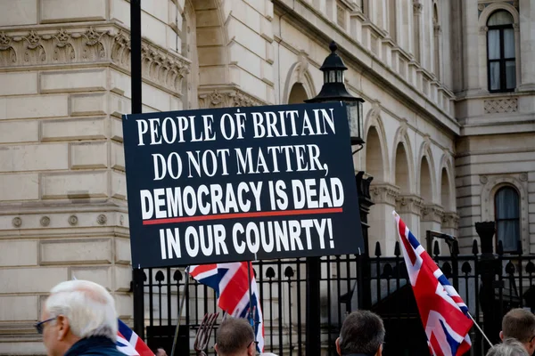 Londra'nın Brexit gün protesto — Stok fotoğraf