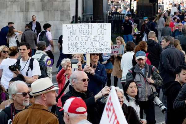 Brexit dag Protest in Londen — Stockfoto