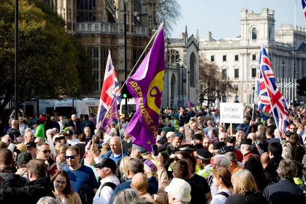 Brexit dag Protest i London — Stockfoto