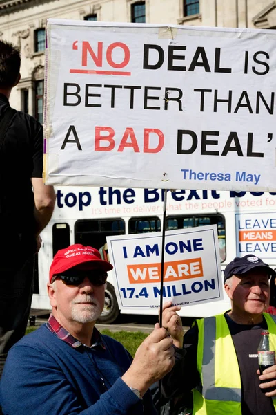 Protesta del día del Brexit en Londres —  Fotos de Stock