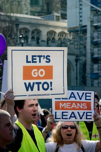 Protesta del día del Brexit en Londres —  Fotos de Stock