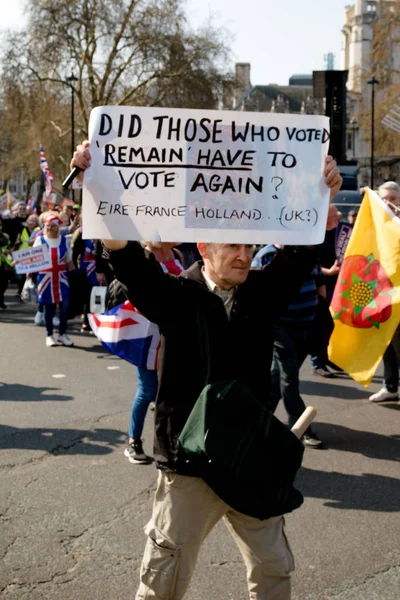 Manifestation du Brexit Day à Londres — Photo