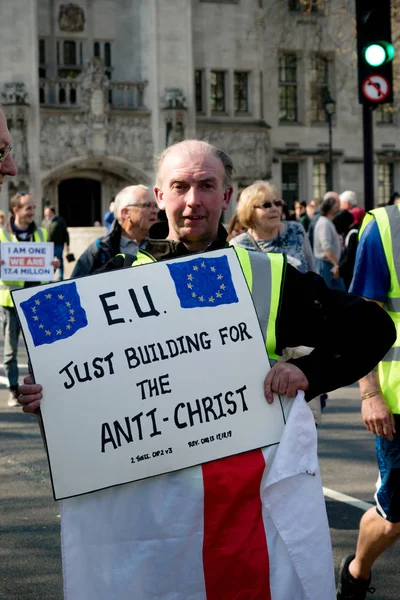 Brexit dag Protest i London — Stockfoto