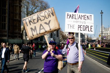 Londra'nın Brexit gün protesto