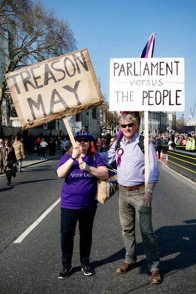 Londra'nın Brexit gün protesto