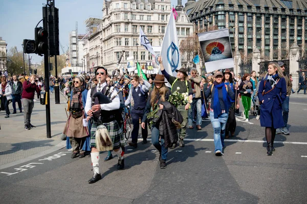 Protest rebelii w centrum Londynu — Zdjęcie stockowe
