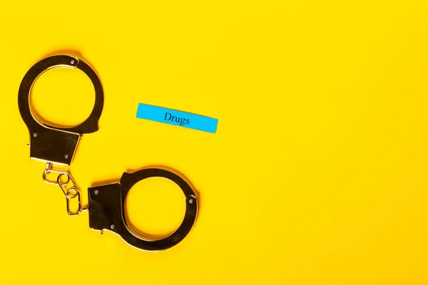 Crime Concept with handcuffs — Stock Photo, Image