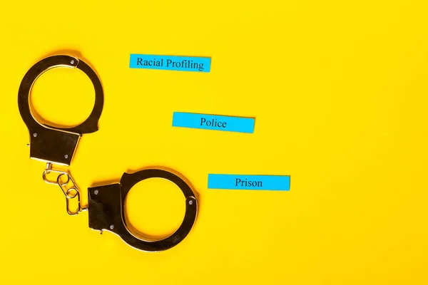 Crime Concept with handcuffs — Stock Photo, Image