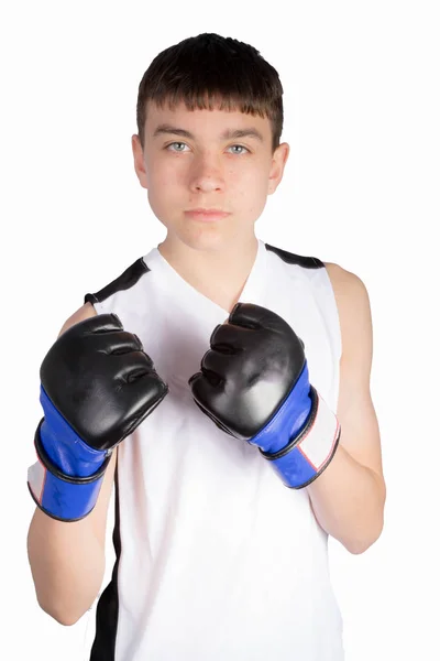 十代の少年ボクサー — ストック写真