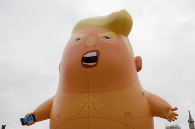 Londra'nın merkezinde Anti Donald Trump Protestocular
