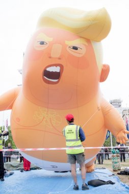 Londra'nın merkezinde Anti Donald Trump Protestocular