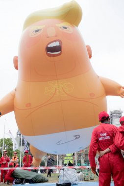 Londra'nın merkezinde Anti Donald Trump Protestocular