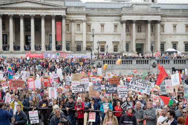 Londra'nın merkezinde Anti Donald Trump Protestocular