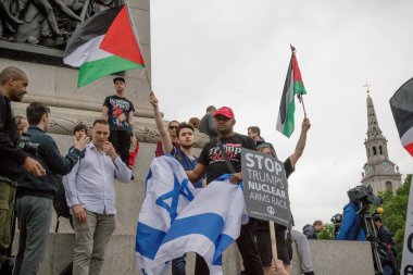 Londra'nın merkezinde Anti Donald Trump Protestocular