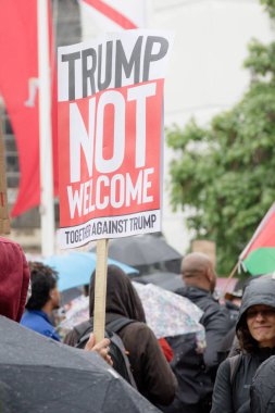 Londra'nın merkezinde Anti Donald Trump Protestocular