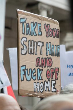 Londra'nın merkezinde Anti Donald Trump Protestocular