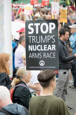 Londra'nın merkezinde Anti Donald Trump Protestocular