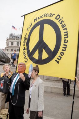 Londra'nın merkezinde Anti Donald Trump Protestocular