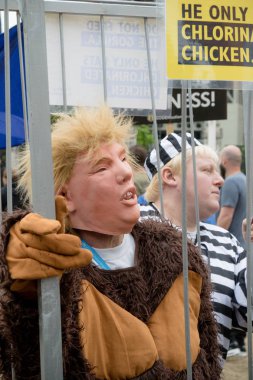Londra'nın merkezinde Anti Donald Trump Protestocular