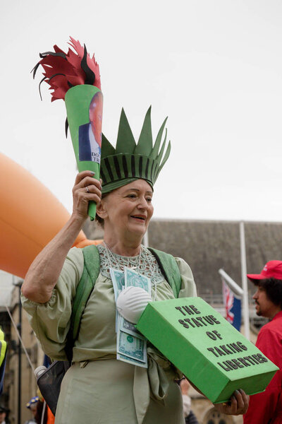 Anti Donald Trump Protesters in Central London