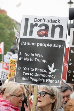 Londra'nın merkezinde Anti Donald Trump Protestocular