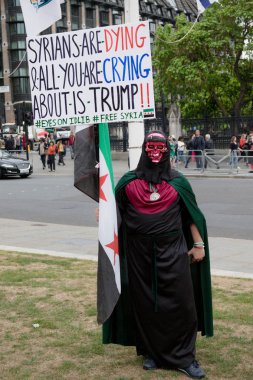 Londra'nın merkezinde Anti Donald Trump Protestocular