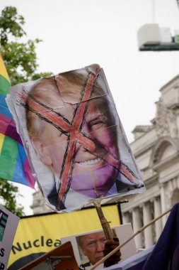 Londra'nın merkezinde Anti Donald Trump Protestocular