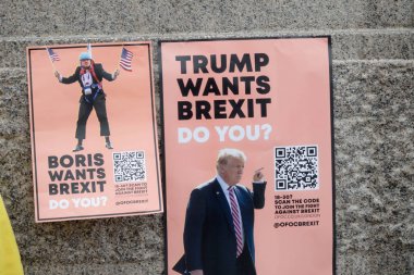 Londra'nın merkezinde Anti Donald Trump Protestocular