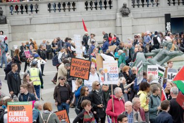Londra'nın merkezinde Anti Donald Trump Protestocular