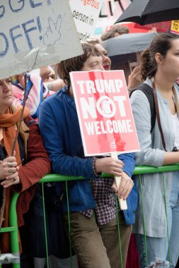 Londra'nın merkezinde Anti Donald Trump Protestocular